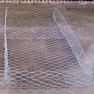 0.5mm PVC πάχος Galfan κράμα Ζυγισμένο σύρμα πλέγμα Gabion καλάθι