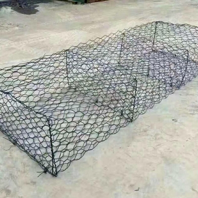 Γκαλφάν επικαλυμμένο κράμα Gabion καλάθι με 0,5 mm PVC επίστρωση αντοχή στη τράβηξη 350-550N / mm2