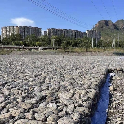Συσκευές από χαλυβουργία από κράμα Galfan Galvanized Gabion Basket με επικαλυμμένο PVC RAL Standard