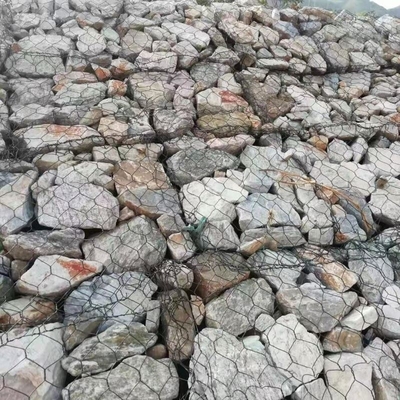 Γκαλφάν Ζυγισμένο Γκαμπιόν με αντοχή σε τέντωμα 350-550N/mm2 Spot συγκολλημένο με σύρμα κράματος 3,0 mm