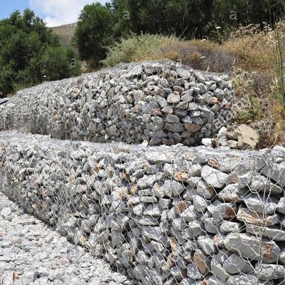 Ζυγισμένο χάλυβα Gabion Box συγκολλημένο πέτρινο κλουβί για τη διατήρηση τοπίου τοίχου