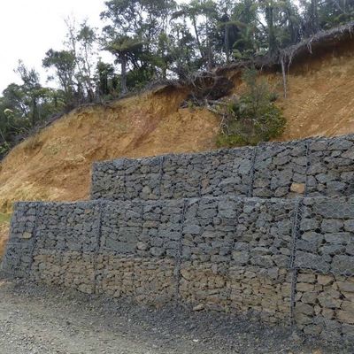 Ζυγισμένο χάλυβα Gabion Box συγκολλημένο πέτρινο κλουβί για τη διατήρηση τοπίου τοίχου